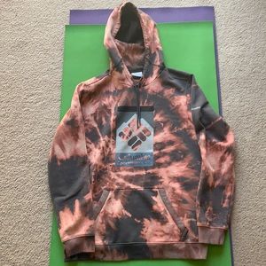 Columbia Hoodie Men’s Large Bleach Dye
